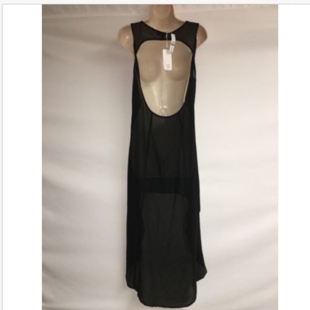 Millau Dress Cover Up Medium Sheer High Low Womens - Picture 4 of 7